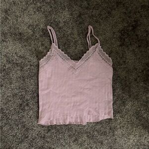American Eagle Outfitters Lavender Lace Cami
